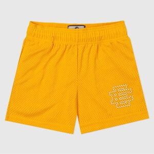Eric Emanuel Gold Mesh Athletic Shorts
